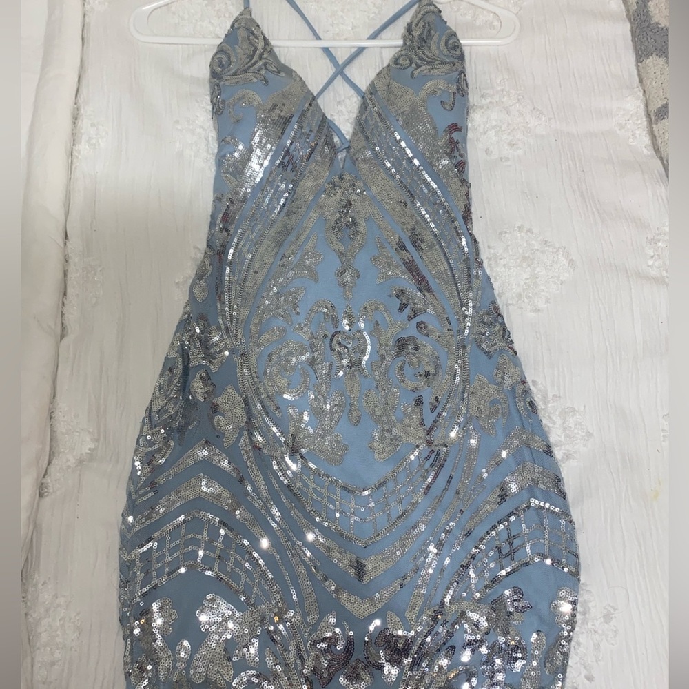 skyblue windsor homecoming dress size small